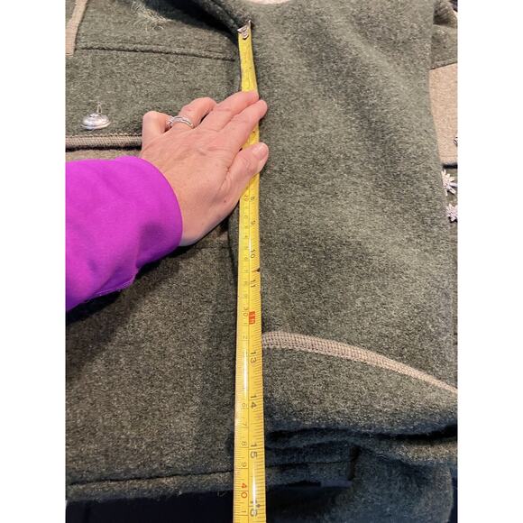 Idomeneo Embroidered Wool Waistcoat Jacket Cardigan Made In Austria Sz 38 L/XL * - Picture 11 of 11